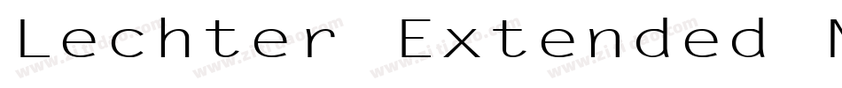 Lechter Extended Normal字体转换